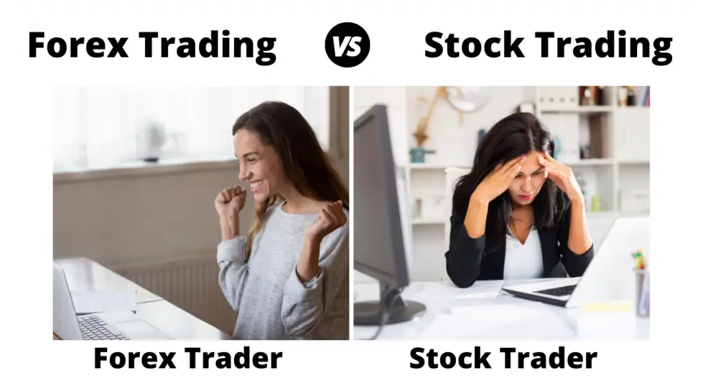 key difference between stock trading and forex trading